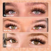 Picture of Focipeysa Brown Lash Clusters Fluffy Eyelash Clusters 10-18mm D Curl Eyelash Extension Volume Cluster 80D Individual Eyelash DIY Lash Extension for Beginners