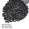 Picture of Vlasy 600Pcs 4mm Silicone Lined Micro Ring Beads for Hair Extensions 5Colors Apply (600Pcs Dark Brown)