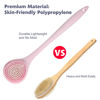 Picture of BEDELITE Back Bath Brush Long Handle for Shower of 2 - Soft Shower Brush for Men & Women,Back Brush Scrubber - 16.4" Long Skin Exfoliator for Bath Scrubber Body Brush（2 Pack, Blue & Pink）