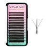 Picture of VAVALASH 3D Dual-core W Shape Eyelash Extension 3D W Premade Fans 0.07 D Curl Volume Lash Extensions Easy Fanning False Lashes Matte Black Premade Cluster W Lashes(Dual-core-3D-0.07-D-8-15mm）