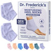 Picture of Dr. Frederick's Original Moisturizing Fuzzy Heel Socks - 2 Pairs - Cozy Gel-Lined Sleep Socks for Women & Men - Soothing Dry, Cracked Feet - Cracked Heel Repair - Heal Dry Heels - Lilac Leisure