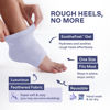 Picture of Dr. Frederick's Original Moisturizing Fuzzy Heel Socks - 2 Pairs - Cozy Gel-Lined Sleep Socks for Women & Men - Soothing Dry, Cracked Feet - Cracked Heel Repair - Heal Dry Heels - Lilac Leisure