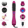 Picture of Aima Beauty One Step Hair Dryer & Volumizing Hot Air Brush, Ceramic Straightener Brush, Curler & Hot Comb 4 in 1 Salon Ionic Hair Brush, Rose Pink