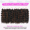 Picture of 7 Packs GoGo Curl Crochet Hair 10 Inch Short Curly Crochet Hair for Women Water Wave Beach Curl Deep Twist Crochet Braids Synthetic Braiding Hair Extensions (10 Inch, P30)
