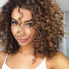 Picture of 7 Packs GoGo Curl Crochet Hair 10 Inch Short Curly Crochet Hair for Women Water Wave Beach Curl Deep Twist Crochet Braids Synthetic Braiding Hair Extensions (10 Inch, OT4/30)