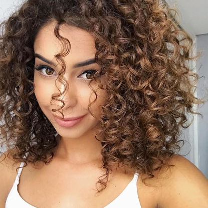 Picture of 7 Packs GoGo Curl Crochet Hair 10 Inch Short Curly Crochet Hair for Women Water Wave Beach Curl Deep Twist Crochet Braids Synthetic Braiding Hair Extensions (10 Inch, OT4/30)