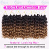 Picture of 7 Packs GoGo Curl Crochet Hair 10 Inch Short Curly Crochet Hair for Women Water Wave Beach Curl Deep Twist Crochet Braids Synthetic Braiding Hair Extensions (10 Inch, OT4/30)