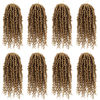 Picture of Bileaf Pre-twisted Passion Twist Crochet Hair 12 Inch Ombre Passion Twist Hair 8 Packs, Ombre Crochet Hair Pre Looped Passion Twists Crochet Braids Bohemian Crochet Hair for Women Girls and Kids #27