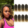 Picture of BILEAF 8 Inch Passion Twist Hair 8 Packs Pre-twisted Passion Twist Crochet Hair, Pre-looped Crochet Passion Twist Braiding Hair for Women Girls and Kids Bohemian Passion Twists T27