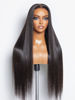 Picture of LUVME HAIR 22'' Straight Lace Front Wigs Human Hair 13x4 Pre Cut Lace Glueless Human Hair Wig Pre Plucked Long Straight Black Wig For Women 180 Density