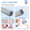 Picture of SAVILAND Handheld Magnetic U V Light for Nails: Silver 2-in-1 Magnetic Nail Stand & Nail Stamper Wireless Nail Dryer Handheld LCD Display Screen Curing Lamp Portable Mini LED Gel x Lamp Manicure Gift