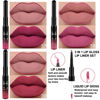 Picture of evpct 3Pcs Warm pink Nude brown Deep cranberry Lip Stain Paint Matte Lip Liner and Lipstick Set Long Lasting labiales matte mate larga duracion listip 24 hour a prueba de agua mate 24 horas originales