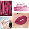 Picture of evpct 3Pcs Warm pink Nude brown Deep cranberry Lip Stain Paint Matte Lip Liner and Lipstick Set Long Lasting labiales matte mate larga duracion listip 24 hour a prueba de agua mate 24 horas originales