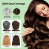 Picture of leorx Instant Hair Dye Shampoo For Gray Hair, 500ml - 3 In 1 Herbal Coloring For Women & Men - Dark Brown Color, Ammonia Free - Tintes Para El Cabello Profesional