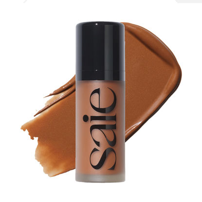 Picture of Saie Dew Bronze - Soft-Focus Liquid Bronzer + Liquid Contour - Enriched with Plant-Derived Glycerin to Effortlessly Blend + Deeply Nourish Skin - Swim (0.4 oz)