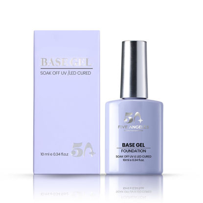 Picture of Five Angeles Base Coat,Nail Lamp Gel Base Coat Long-Lasting DIY Home and Nail Salon 0.34 fl oz/10ml