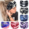 Picture of Awumbuk Wide Headbands for Women Knotted No Slip Head Bands Soft Turban Headband Hair Accessories Boho African Solid Color Head Wraps for Women Yoga Workout Pack of 6