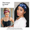 Picture of Awumbuk Wide Headbands for Women Knotted No Slip Head Bands Soft Turban Headband Hair Accessories Boho African Solid Color Head Wraps for Women Yoga Workout Pack of 6