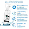 Picture of Lash Shampoo for Lash Extensions, Shmian Lash Fan 50ml Eyelash Foam cleanser with 50 Pcs Eyelash Brush and Rinse Bottle Oil Free/Sulfate Free Eyelash Wash Remover For Eyelash Extension Makeup, Green