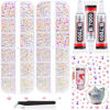 Picture of 12100Pcs Jelly Resin Rhinestones for Crafting with 3Pcs 10ml B7000 Jewelry Glue, 2 Boxes Flatback Crystals Diomand (Transparent AB) for Bedazzling Crafts Nail Art，Non Hotfix Gems for Clothing Shoes