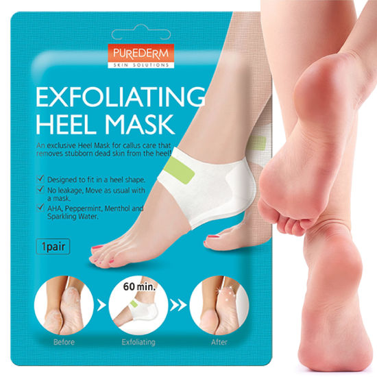 Picture of Purederm Exfoliating Heel Mask (1 Pair) - Heel Peeling Masks Gently Remove calluses from Your Heel