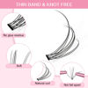 Picture of 280 Pcs Individual Lashes 10D-D-0.10-9-16mix Cluster Lashes 10D 20D C D Curl Wispy Lashes Bottom Lashes DIY Lashes At Home（10D-D-0.10-9-16mix）