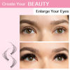 Picture of 280 Pcs Individual Lashes 10D-D-0.10-9-16mix Cluster Lashes 10D 20D C D Curl Wispy Lashes Bottom Lashes DIY Lashes At Home（10D-D-0.10-9-16mix）