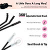 Picture of Lash Bond and Seal Waterproof, Cluster Lash Glue Bond and Seal Lash Glue, Strong Hold 72h for Eyelash Clusters, Latex Free Sensitive Eyes Available 10ML (Pack of 2)