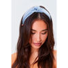 Picture of YISSION 4PCS Knotted Headbands for Women Girls - Non Slip Wide Top Knot Hair Accessories in Blue, Khaki, Pink, White