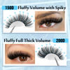 Picture of Yawamica Lash Extension Kit Fluffy 150D+200D Lash Clusters Eyelash Extension Kit 12-20mm Individual Lashes with Lash Bond, Lash Remover, Lash Applicator for DIY Lashes Extension(150D+200D-12-20MM Kit)