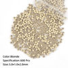 Picture of Vlasy 600Pcs Nano Ring Beads Silicone Lined Beads for Nano Ring Human Hair Extensions 5 Color Optional (Blonde)