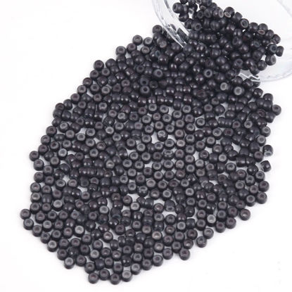 Picture of Vlasy 600Pcs Nano Rings Silicone Beads for Nano Ring Human Hair Extensions 5 Color Optional (Dark Brown)