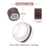 Picture of Vlasy 600Pcs 5mm Silicone Lined Micro Ring Beads for Hair Extensions 5Colors Apply (600Pcs Brown)