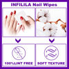 Picture of NXJ INFILILA Lint Free Nail Wipes Nail Polish Remover 1000PCS Super Absorbent Soft Nail Pliosh Remover Pads Wipes Lint Free Wipes Nail Wipes