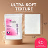 Picture of Swisspers Premium Ultra Soft Cleansing Pads - 50 Count (Pack of 3) - Large Rectangular Pads for Gentle and Versatile Skincare - 100% Lint-Free Cotton