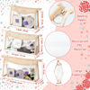 Picture of Belanttega Boho Patch Cosmetic Bag - 3Pcs Summer Toiletry Bag Beige Clear Waterproof Travel Makeup Bag PVC Zipper Clutch Daily Use Purse Summer Beach Gifts for Women Girls (Clear Cosmetic Bag)