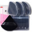 Picture of Ocim 10Pcs Triangle Powder Puffs for Face Powder,Soft Velour Makeup Setting Powder Puff with Case,Black