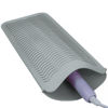 Picture of 1Pack Silicone Heat Resistant Mat Pouch for Hair Straightener, Curling Iron, Flat Iron and Hot Hair Tools Grey