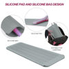 Picture of 1Pack Silicone Heat Resistant Mat Pouch for Hair Straightener, Curling Iron, Flat Iron and Hot Hair Tools Grey