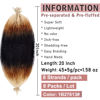 Picture of 8 Packs Pre-Separated Springy Afro Twist Hair 20 Inch 3 Tones Spring Twist Hair For Distressed Soft Locs Marley Twist Braiding Hair Synthetic Hair Extension For Black Women (8 Strands/Pack,1B27613#)