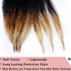 Picture of 8 Packs Pre-Separated Springy Afro Twist Hair 20 Inch 3 Tones Spring Twist Hair For Distressed Soft Locs Marley Twist Braiding Hair Synthetic Hair Extension For Black Women (8 Strands/Pack,1B27613#)