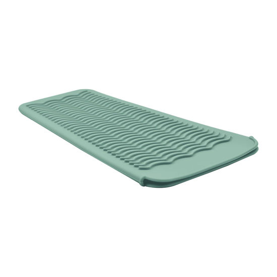 Picture of EIOKIT Silicone Heat Resistant Travel Mat Pouch for Hair Straighteners, Curling Wands, Flat Irons, and Styling Tools