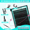 Picture of Lash Clusters Kit 320Pcs,90D DIY Individual Lashes Extension Kit,Lash Bond And Seal,Lash Remover For Eyelashes Extensions,Lash Applicator Tool For False Eyelash Cluster Kit At Home(D-Mix10-16mm)