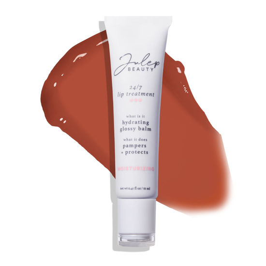 Picture of Julep 24/7 Lip Treatment - Hydrating & Glossy Lip Balm and Lip Sleeping Mask with Shea Butter - Moisturize, Protect & Soothe - Vegan & Cruelty-Free - Sheer Nude