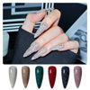 Picture of GAOY Reflective Glitter Gel Nail Polish Set for 6 Colors Including Pink Silver Red Green Colors Holographic Gel Polish Kit for Salon Manicure and Nail Art DIY at Home