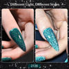 Picture of GAOY Reflective Glitter Gel Nail Polish Set for 6 Colors Including Pink Silver Red Green Colors Holographic Gel Polish Kit for Salon Manicure and Nail Art DIY at Home