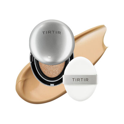 Picture of [*Mini Size*] TIRTIR Aura Glow Silver Cushion | Korean Cushion Foundation, (#31N French Beige, 0.15 Fl Oz)
