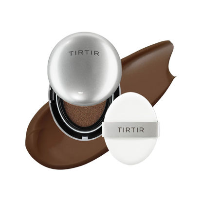 Picture of [*Mini Size*] TIRTIR Aura Glow Silver Cushion | Korean Cushion Foundation, (#51N Fudge, 0.15 Fl Oz)