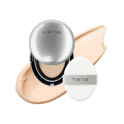 Picture of [*Mini Size*] TIRTIR Aura Glow Silver Cushion | Korean Cushion Foundation, (#17C Porcelain, 0.15 Fl Oz)