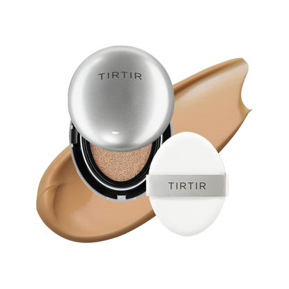 Picture of [*Mini Size*] TIRTIR Aura Glow Silver Cushion | Korean Cushion Foundation, (#35N Walnut, 0.15 Fl Oz)
